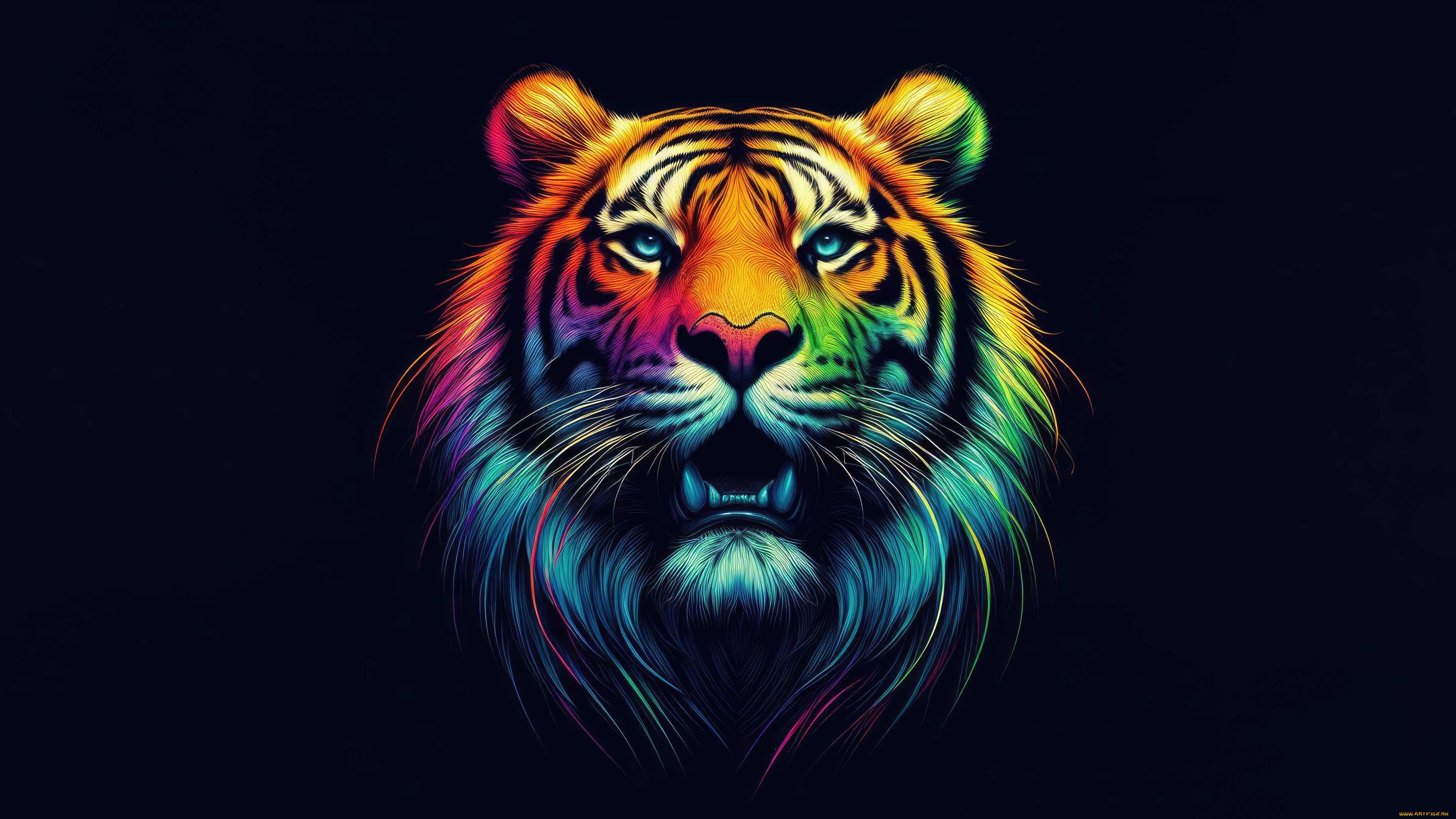 ���������, ������, ������������ ������, tiger, face, animal, head